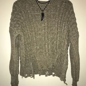 Distressed Boutique Sweater